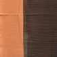 Black and Mustard Pochampally Ikat Handloom Saree with Strips Design - Global Threads | Swadesiicart