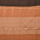 Black and Mustard Pochampally Ikat Handloom Saree with Strips Design - Global Threads | Swadesiicart