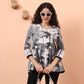 Yufta Black And White Cotton Gathered Or Pleated Angrakha Top