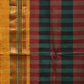 Black and Yellow ilkal Cotton Saree with Checks Design No Blouse - Global Threads | Swadesiicart