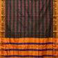 Black and Yellow ilkal Cotton Saree with Checks Design No Blouse - Global Threads | Swadesiicart