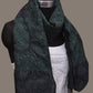 Black Bandhani Tussar Stole with Embroidary Work Design - Global Threads | Swadesiicart
