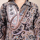 Yufta Black Boho Print Pure Cotton Co-Ord Set - Swadesiicart