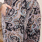 Yufta Black Boho Print Pure Cotton Co-Ord Set - Swadesiicart