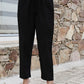 Yufta Black Cotton Sequins Work Straight Kurta Set