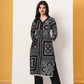 Yufta Black Cotton Straight Kurta Set