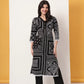 Yufta Black Cotton Straight Kurta Set