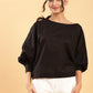 BohoJazz Can Never Go Wrong - Black Kimono Top with White Bell Bottom Co-ord Set - Swadesiicart