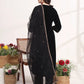 Yufta Black Straight Embroidery Kurta And Trouser With Dupatta Set