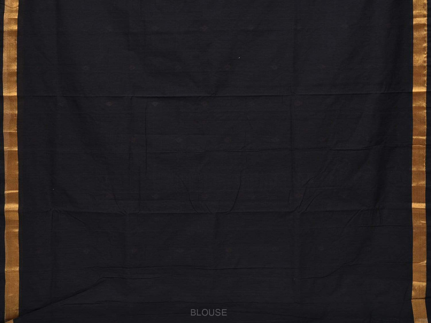 Black Uppada Cotton Handloom Saree with Assorted Buta Pallu Design - Global Threads | Swadesiicart