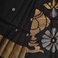 Black Uppada Silk Handloom Saree with Birds Pallu Design - Global Threads | Swadesiicart