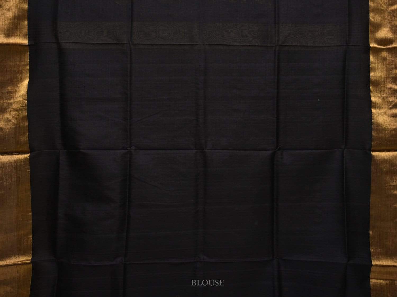 Black Uppada Silk Handloom Saree with Birds Pallu Design - Global Threads | Swadesiicart