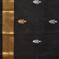 Black Uppada Silk Handloom Saree with Floral Pallu Design - Global Threads | Swadesiicart