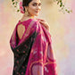 Anaita Black Soft Silk Printed Saree With Blouse