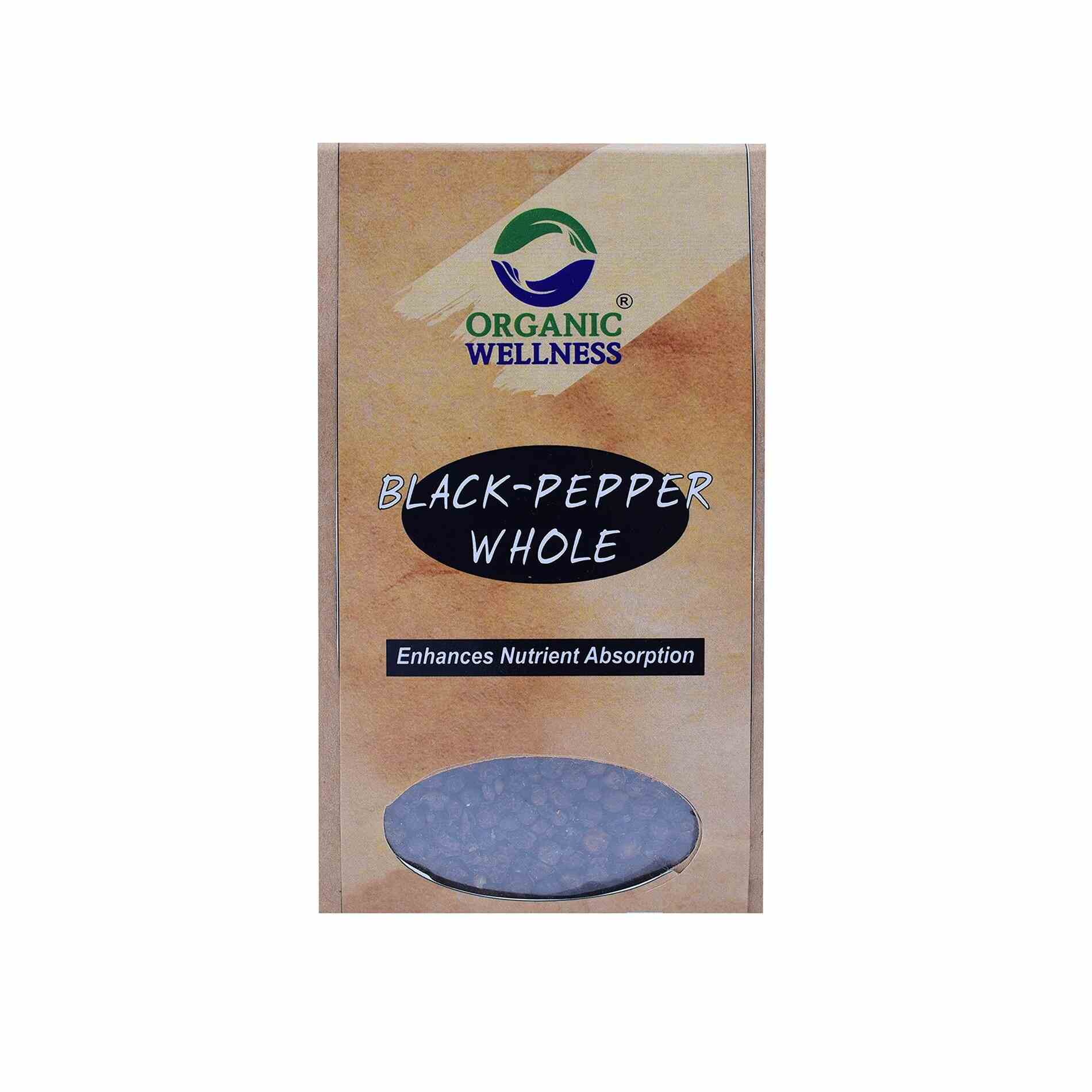 Organic Wellness Black Pepper Whole - Organic Wellness Products Private Limited