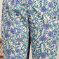 Yufta Blue And Beige Pure Cotton Floral Print Tiered Kurta Dupatta Set