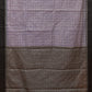 Blue and Black Bamboo Cotton Swadesiicart with Checks Design No Blouse - Global Threads