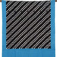 Blue and Black Pochampally Ikat Cotton Handloom Dupatta with Diagonal Design - Global Threads | Swadesiicart