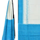 Blue and Black Pochampally Ikat Cotton Handloom Dupatta with Ganga-Jamuna Border - Global Threads | Swadesiicart