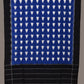 Blue and Black Pochampally Ikat Cotton Handloom Dupatta with Triangle Design - Global Threads | Swadesiicart