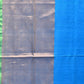 Blue and Green Uppada Silk Handloom Plain Saree with Big Border Design - Global Threads | Swadesiicart