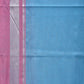 Blue and Pink Bamboo Cotton Saree with Strips Design No Blouse - Global Threads | Swadesiicart
