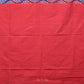 Blue and Red Pochampally Ikat Cotton Handloom Saree with All Over Design - Global Threads | Swadesiicart