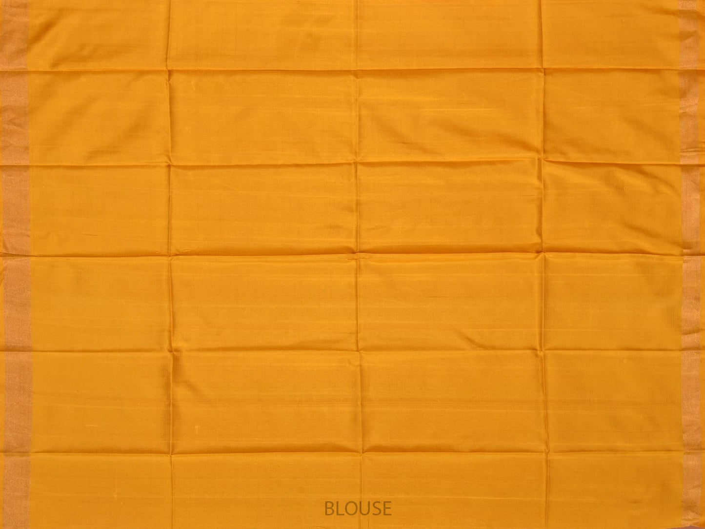 Blue and Yellow Uppada Silk Handloom Saree with Buta and Ikat Border Design - Global Threads | Swadesiicart