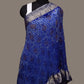 Blue Bandhani Banaras Georgette Dupatta with Border Design - Global Threads | Swadesiicart