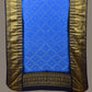 Blue Bandhani Kanchipuram Silk Handloom Dupatta with Border Design - Global Threads | Swadesiicart