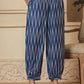 Yufta Blue Cotton Ikat Co-Ord Set - Swadesiicart