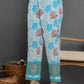 Yufta Blue Cotton Schiffli Co-Ord Set With Lace Detailing - Swadesiicart