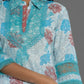 Yufta Blue Cotton Schiffli Co-Ord Set With Lace Detailing - Swadesiicart