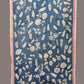Blue Kalamkari Hand Painted Cotton Handloom Dupatta with Leaves and Doby Border Design - Global Threads | Swadesiicart