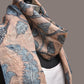 Blue Kalamkari Hand Painted Tussar Dupatta with Floral Design - Global Threads | Swadesiicart