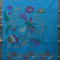 Blue Khadi Cotton Handloom Saree with Pallu and Border Design - Global Threads | Swadesiicart