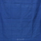 Blue Khadi Cotton Handloom Saree with Zari Strips Design - Global Threads | Swadesiicart