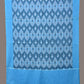 Blue Pochamaplly Ikat Cotton Handloom Dupatta with Grill Design - Global Threads | Swadesiicart