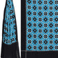 Blue Pochampally Ikat Telia Cotton Handloom Dupatta - Global Threads | Swadesiicart