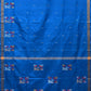 Blue Uppada Silk Handloom Saree with Border and Pallu Buta Design - Global Threads | Swadesiicart