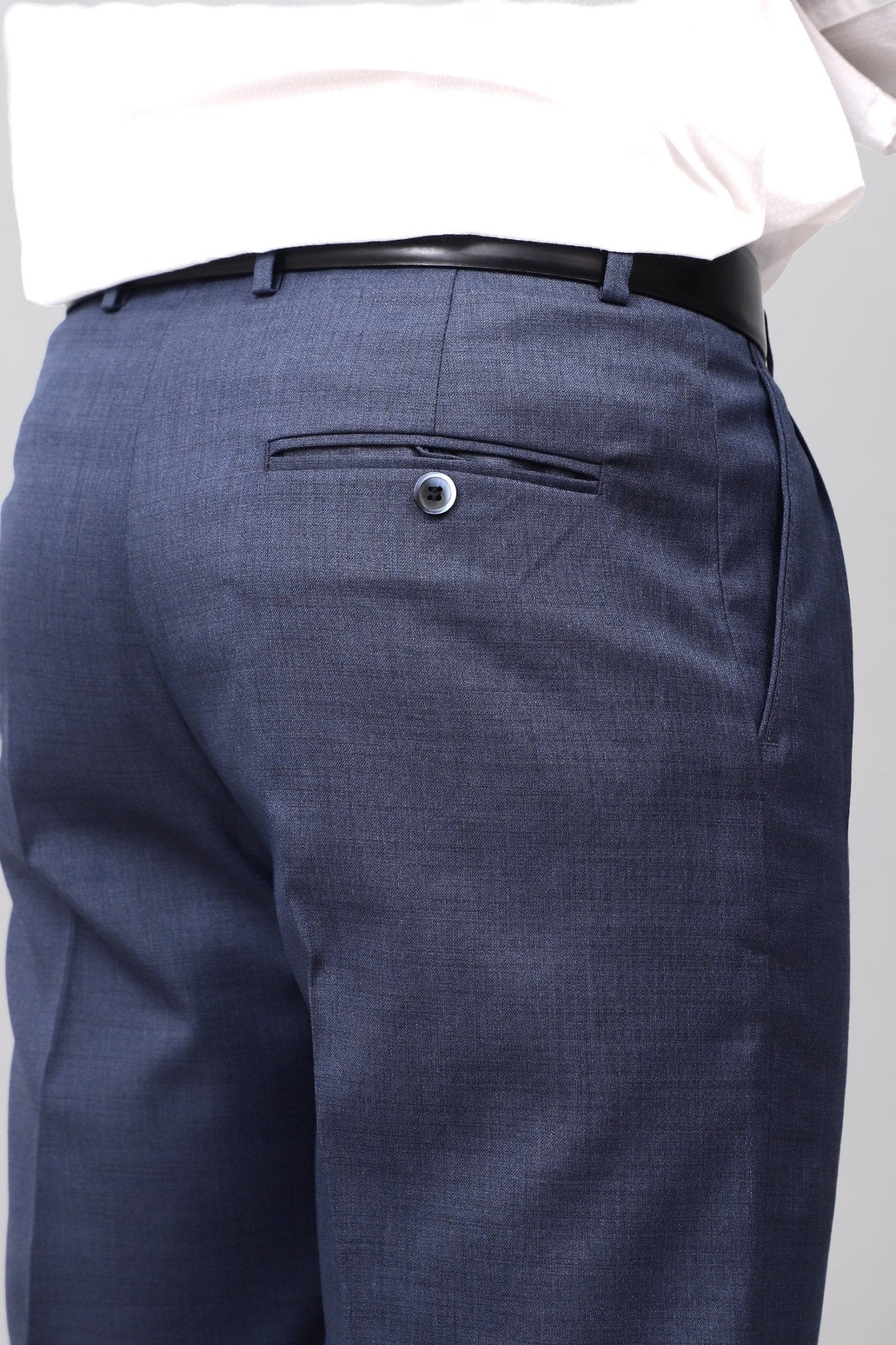Bluebird Electric Blue Pleated Trouser | Swadesiicart