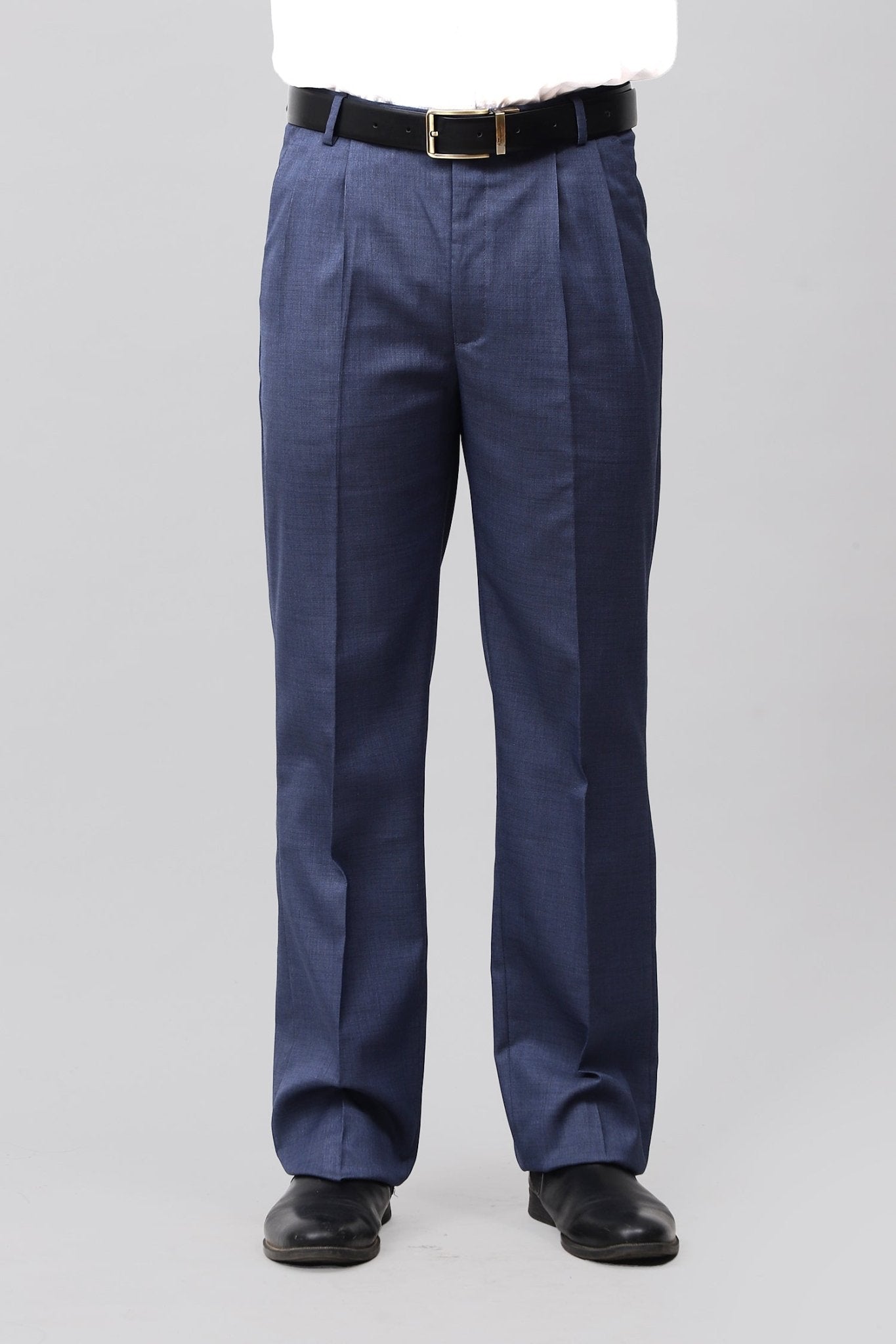 Bluebird Electric Blue Pleated Trouser | Swadesiicart