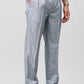 Bluebird Elegant Blue Check Pleated Trouser | Swadesiicart