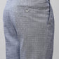 Bluebird Elegant Blue Check Pleated Trouser | Swadesiicart