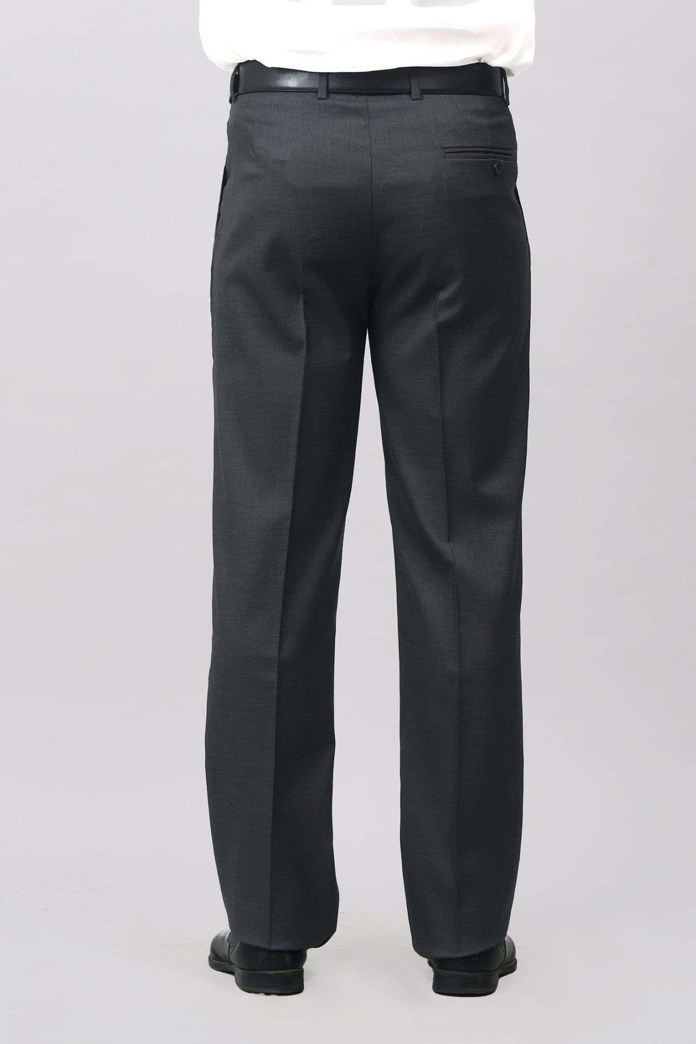 Bluebird Jet Black Pleated Tailored Trouser | Swadesiicart