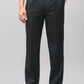 Bluebird Jet Black Pleated Tailored Trouser | Swadesiicart
