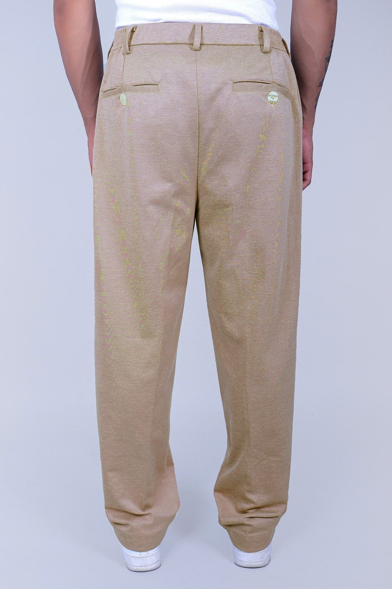 Bluebird Beige Color Korean Style Pant | Swadesiicart