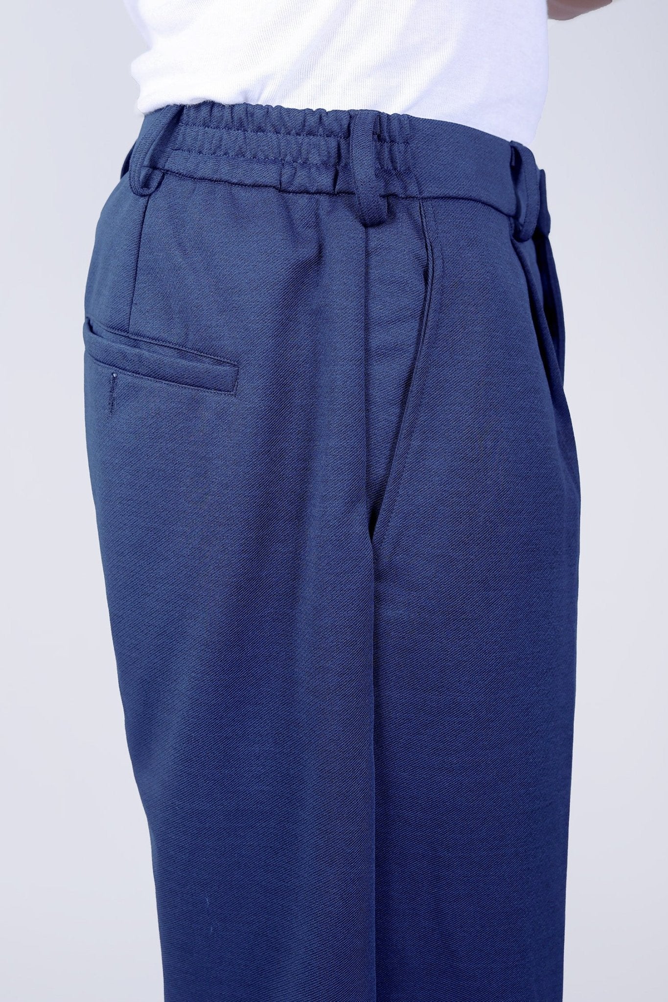 Bluebird korean pleated pant blue color | Swadesiicart