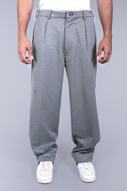 Bluebird korean pleated pant grey color | Swadesiicart