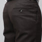 Bluebird Luxe Dark Chocolate Pleated Trouser | Swadesiicart